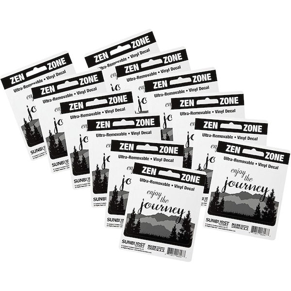 Sunburst Systems Decal Enjoy The Journey 2.75 in x 3.5 in, 12-Pack PK 6247 - main